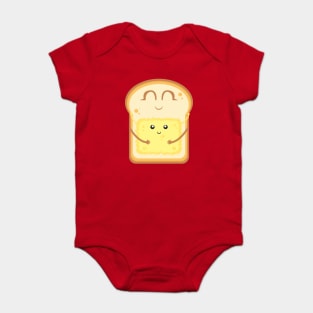 Breakfast butter toast Baby Bodysuit